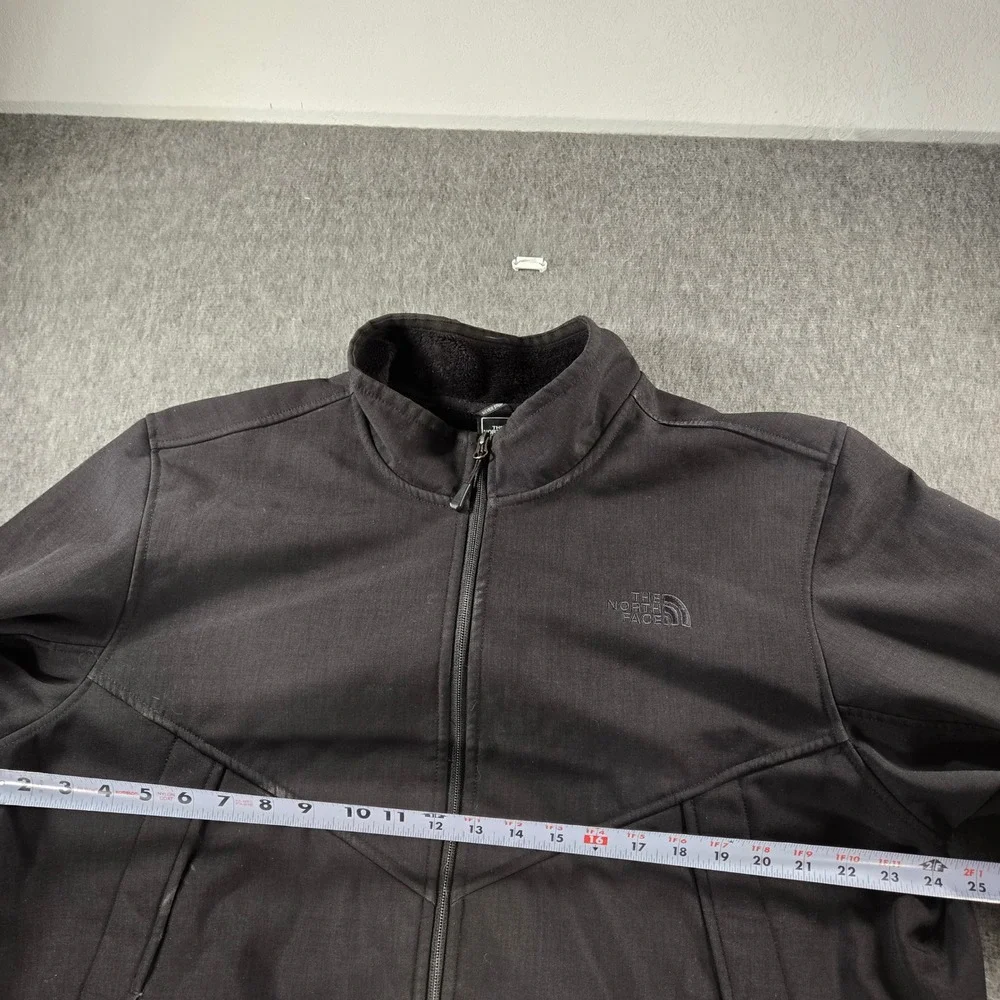 North Face Apex Chromium Thermal Jacket‎ Mens XXL Black Fleece Lined Softshell